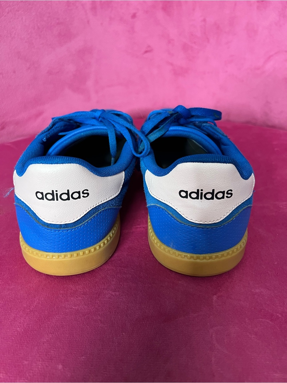 Adidas Breaknet Sleek Royal Blue Pink Gum Sole Sneakers Women’s 9.5 - Picture 5 of 10